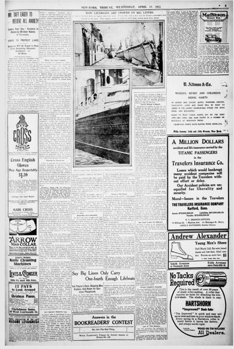 New-York Tribune du 17/04/1912